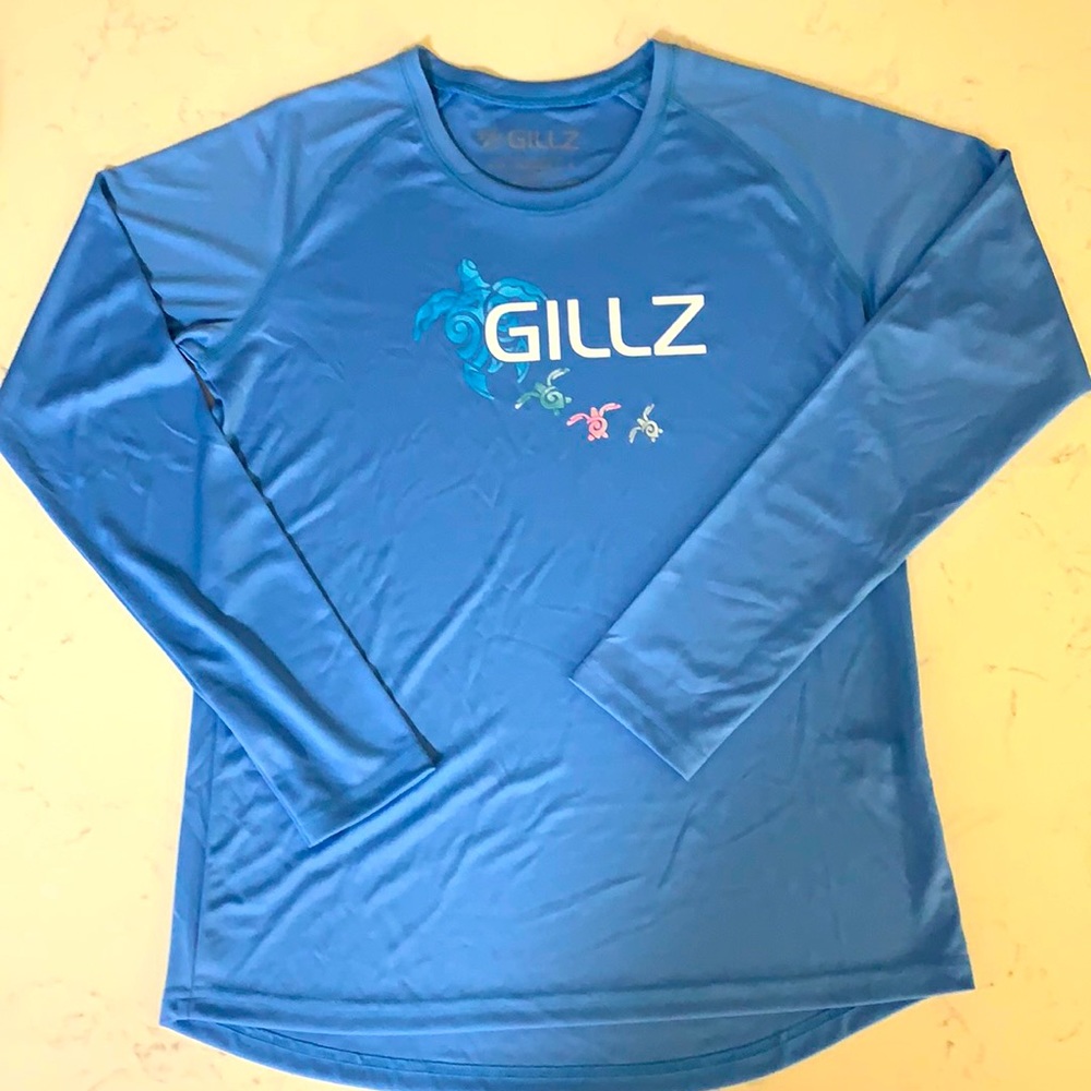 Gillz rash guard with UV block. Women’s L
